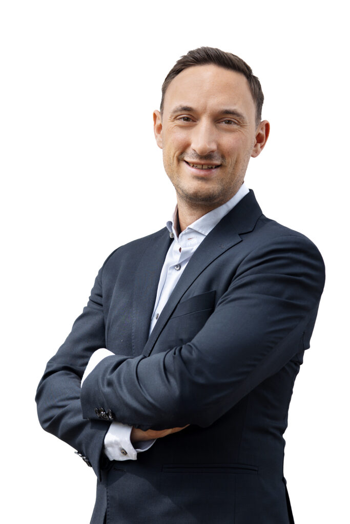Business Portrait. Mann verschränkte Arme. Sigmaringen.